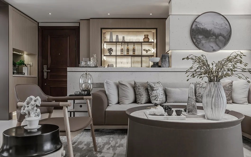 新中式风格家装设计室内装修效果图-客厅 新中式风格家装设计室内装修效果图-客厅