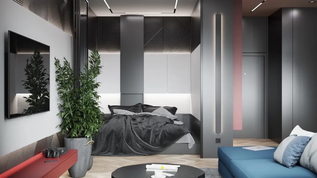 装修公司现代风格室内装修效果图-卧室 装修公司现代风格室内装修效果图-卧室