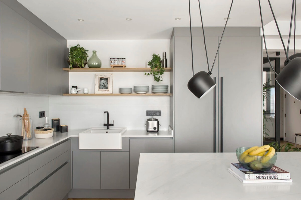 简约高级灰风格室内设计家装案例-厨房 简约高级灰风格室内设计家装案例-厨房