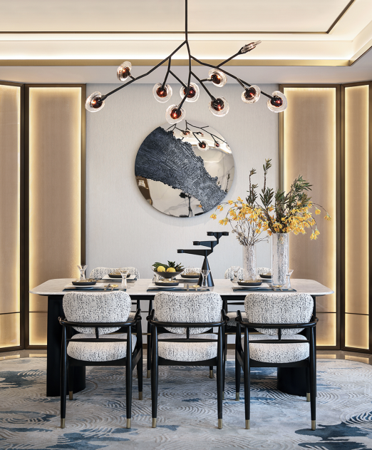 新中式风格室内设计家装案例-餐厅 新中式风格室内设计家装案例-餐厅