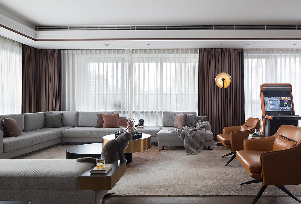 装修案例现代轻奢风格室内装修效果图-客厅 装修案例现代轻奢风格室内装修效果图-客厅