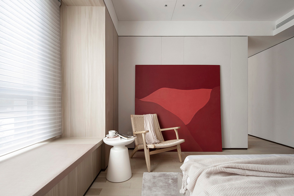 轻奢素雅风格室内家装案例效果图-次卧 轻奢素雅风格室内家装案例效果图-次卧