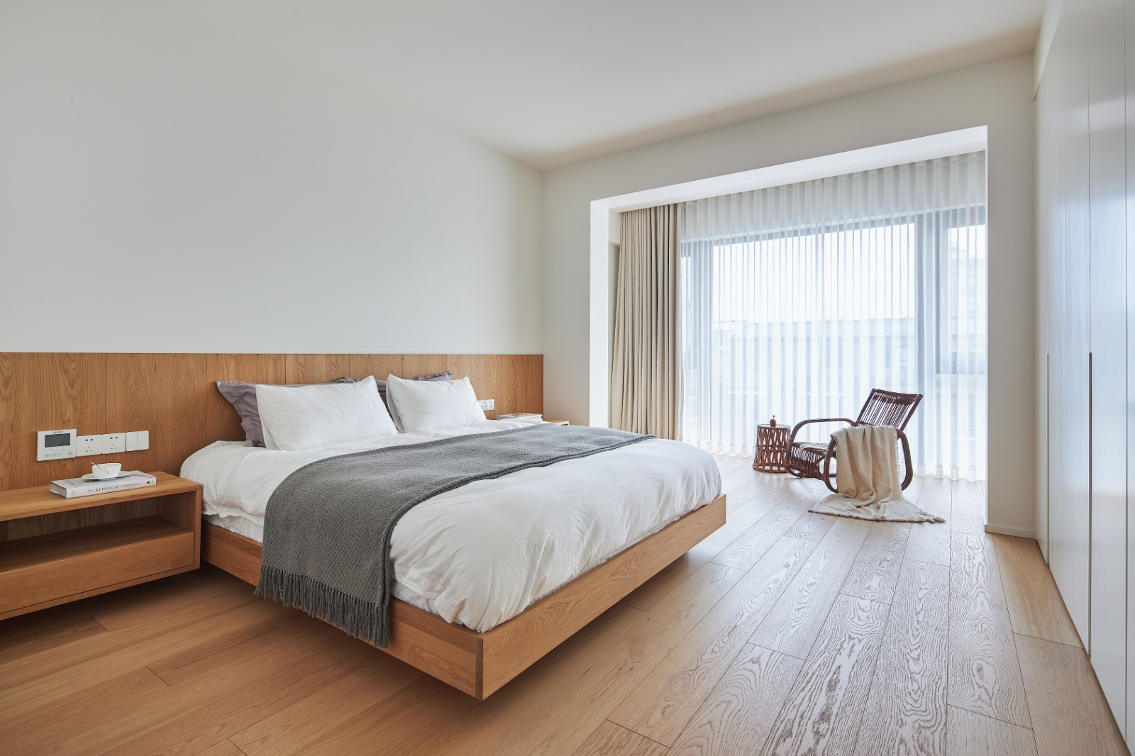 装修案例日式简约风格室内装修效果图-主卧 装修案例日式简约风格室内装修效果图-主卧