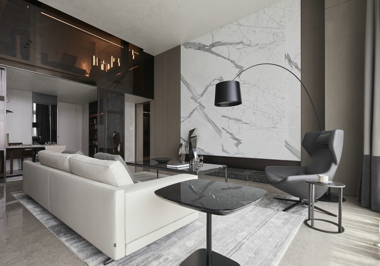 现代简约风格室内设计家装案例-客厅 现代简约风格室内设计家装案例-客厅