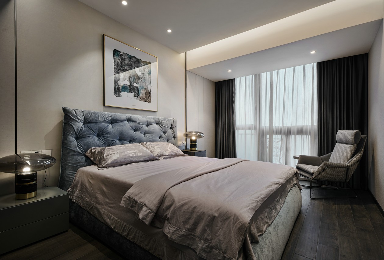 现代简约风格家装设计室内装修效果图-卧室 现代简约风格家装设计室内装修效果图-卧室